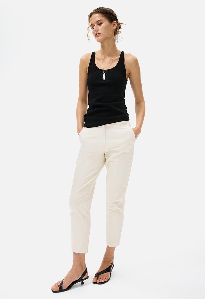 H&M - Cigarette trousers - cream