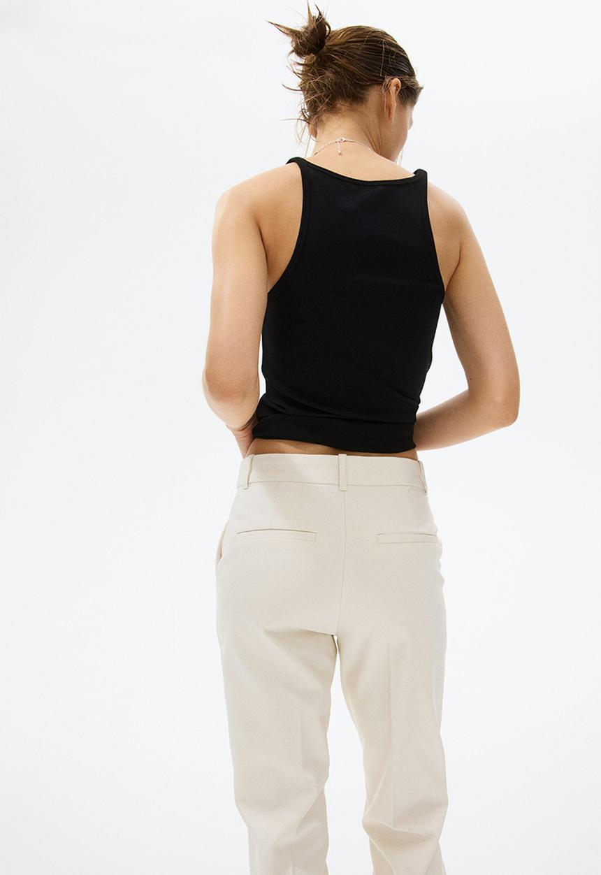 H&M - Cigarette trousers - cream