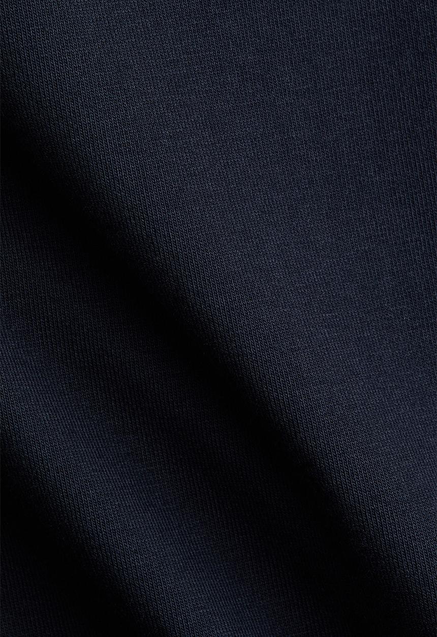 H&M - Foldover-waist cotton trousers - navy blue