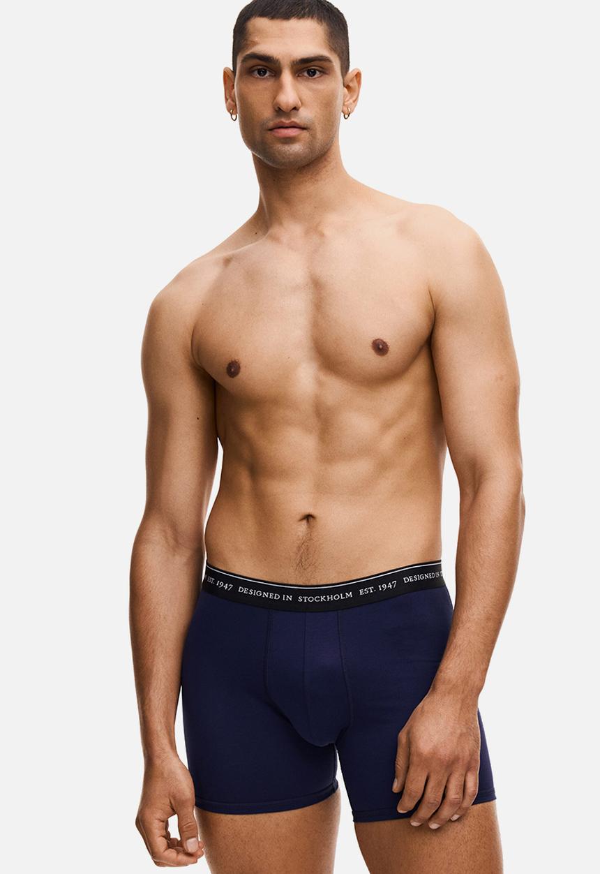 H&M - 3-pack coolmax? mid trunks - red/white/navy blue