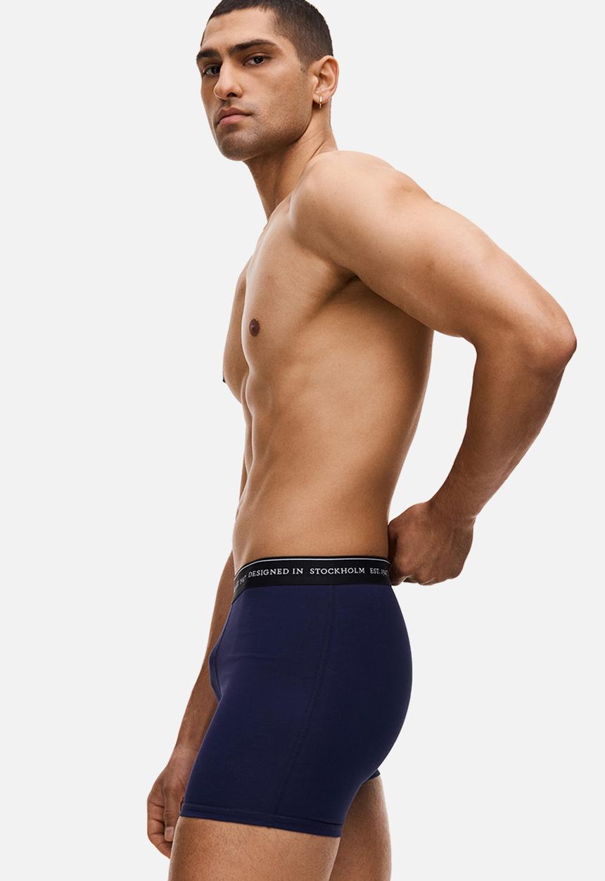 H&M - 3-pack coolmax? mid trunks - red/white/navy blue