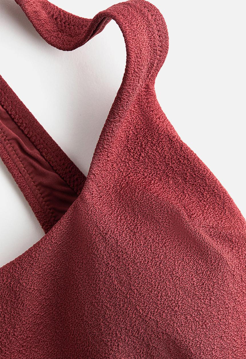 H&M - Padded-cup swimsuit - dark red