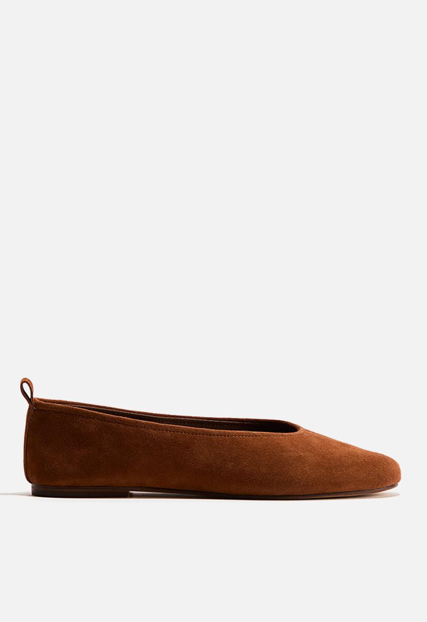 H&M - Suede ballet flats - brown