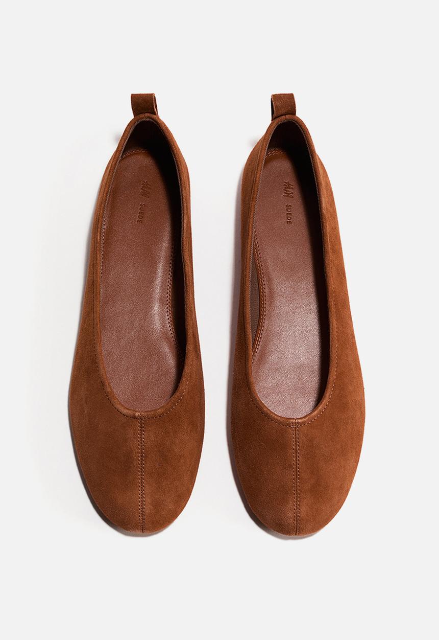 H&M - Suede ballet flats - brown