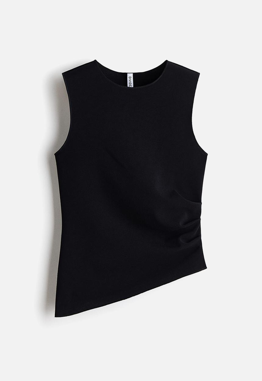 H&M - Asymmetric top - black