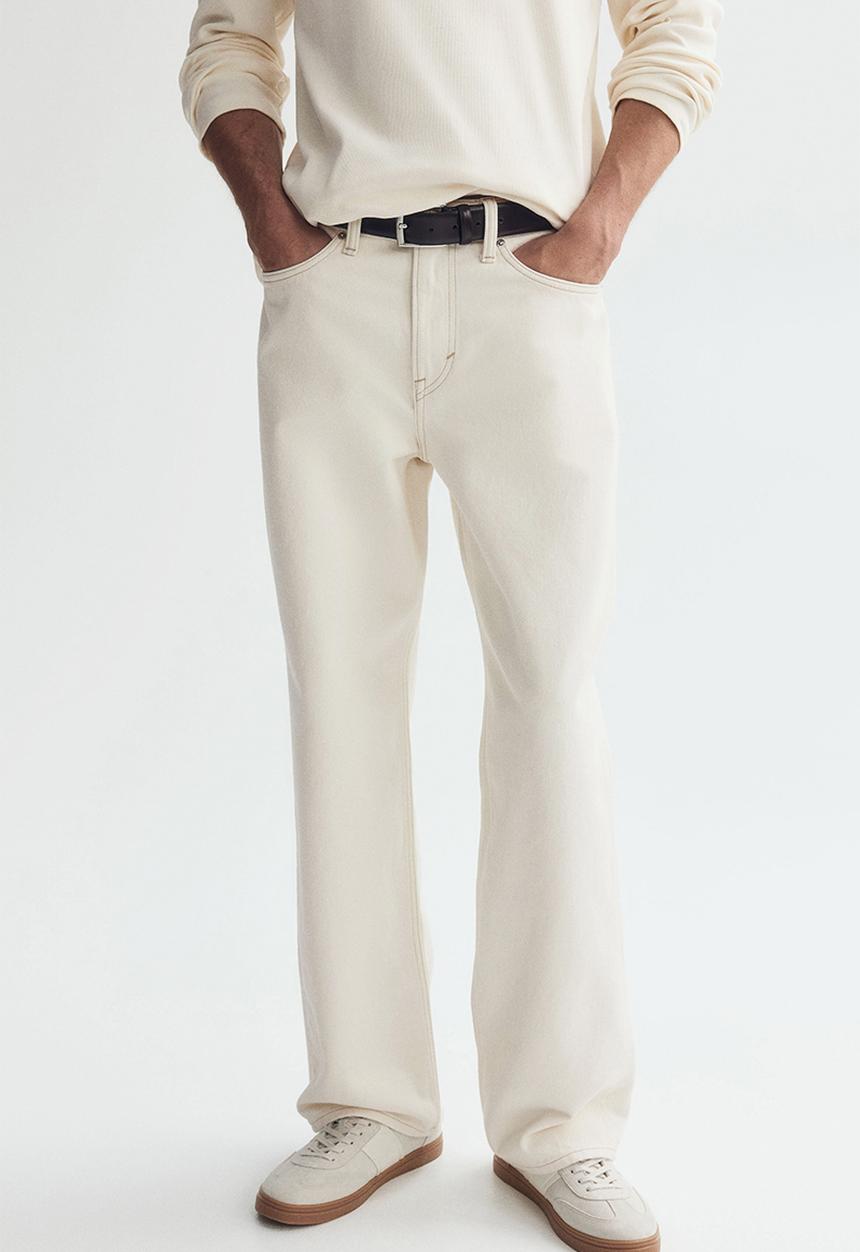H&M - Relaxed jeans - cream