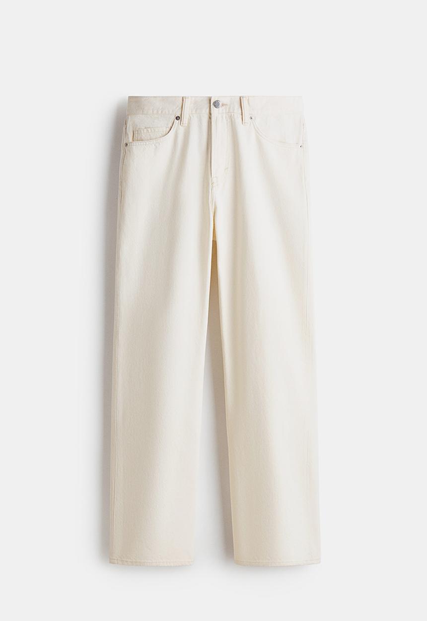 H&M - Relaxed jeans - cream
