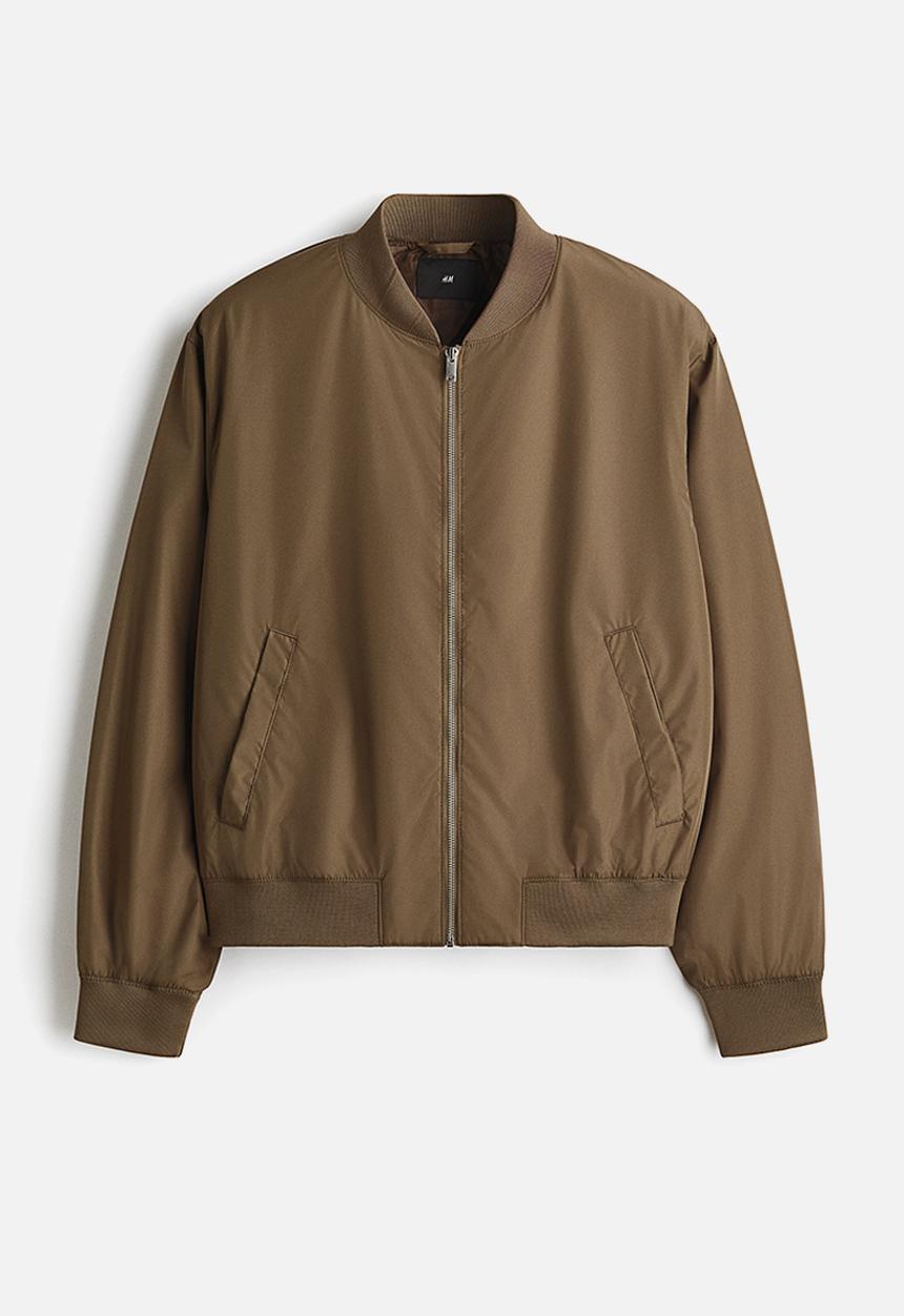 H&M - Lightweight bomber jacket - dark beige