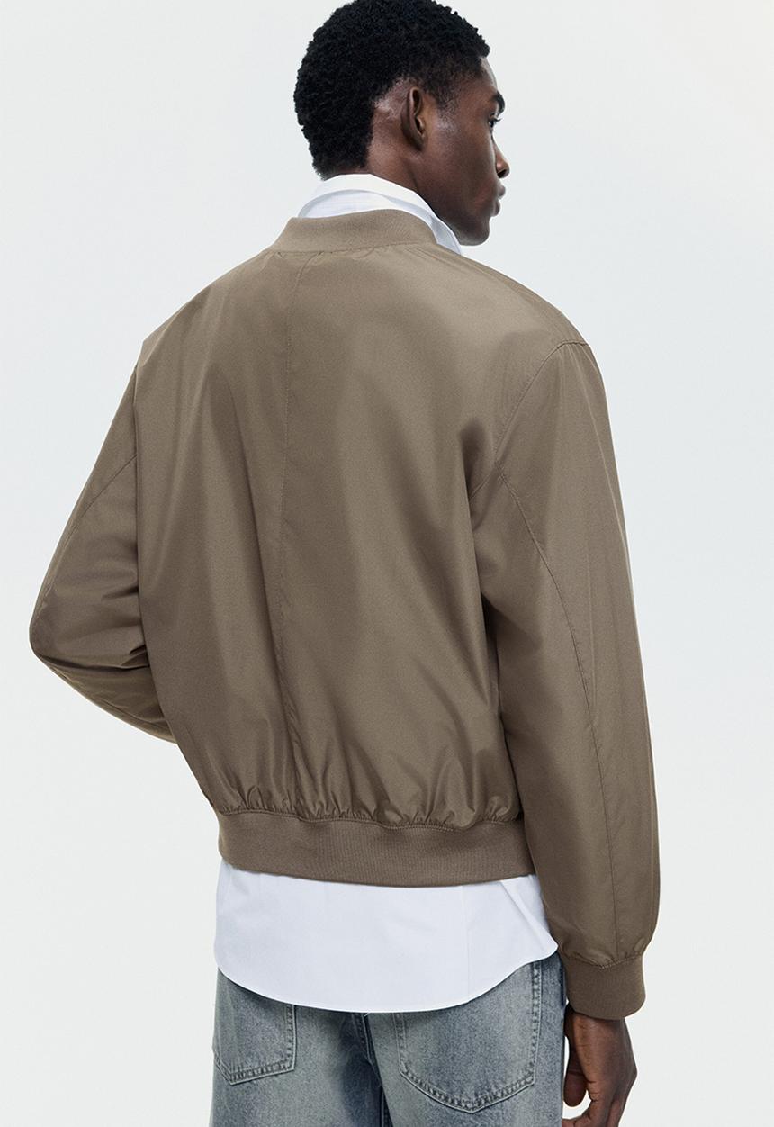 H&M - Lightweight bomber jacket - dark beige