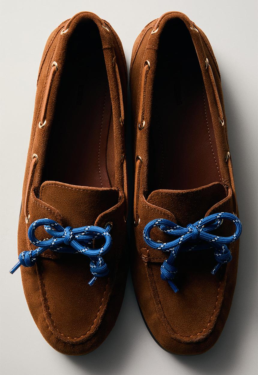 H&M - Leather deck shoes - brown