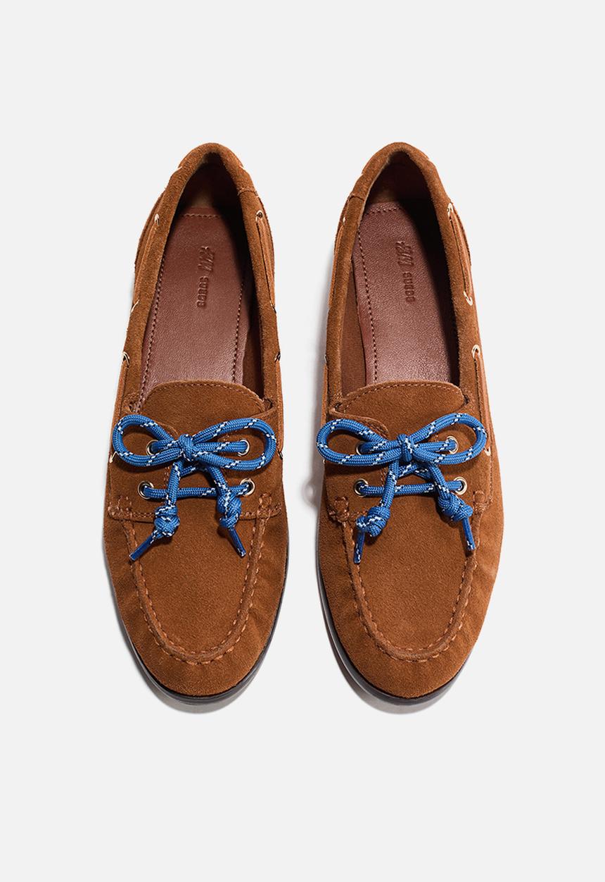 H&M - Leather deck shoes - brown