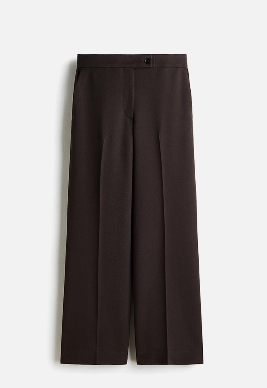 H&M - Bootcut ankle-length trousers - dark brown