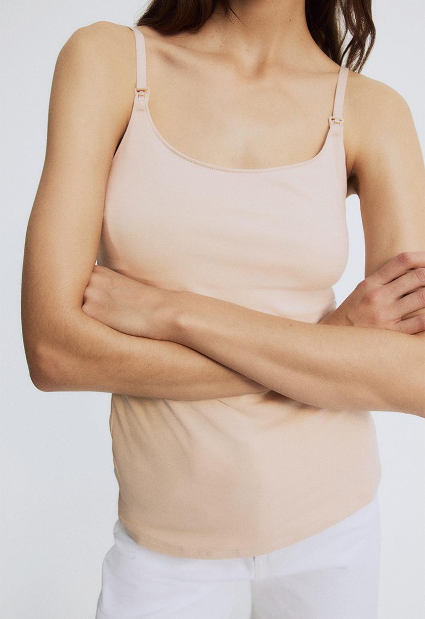H&M - Mama nursing strappy top - beige