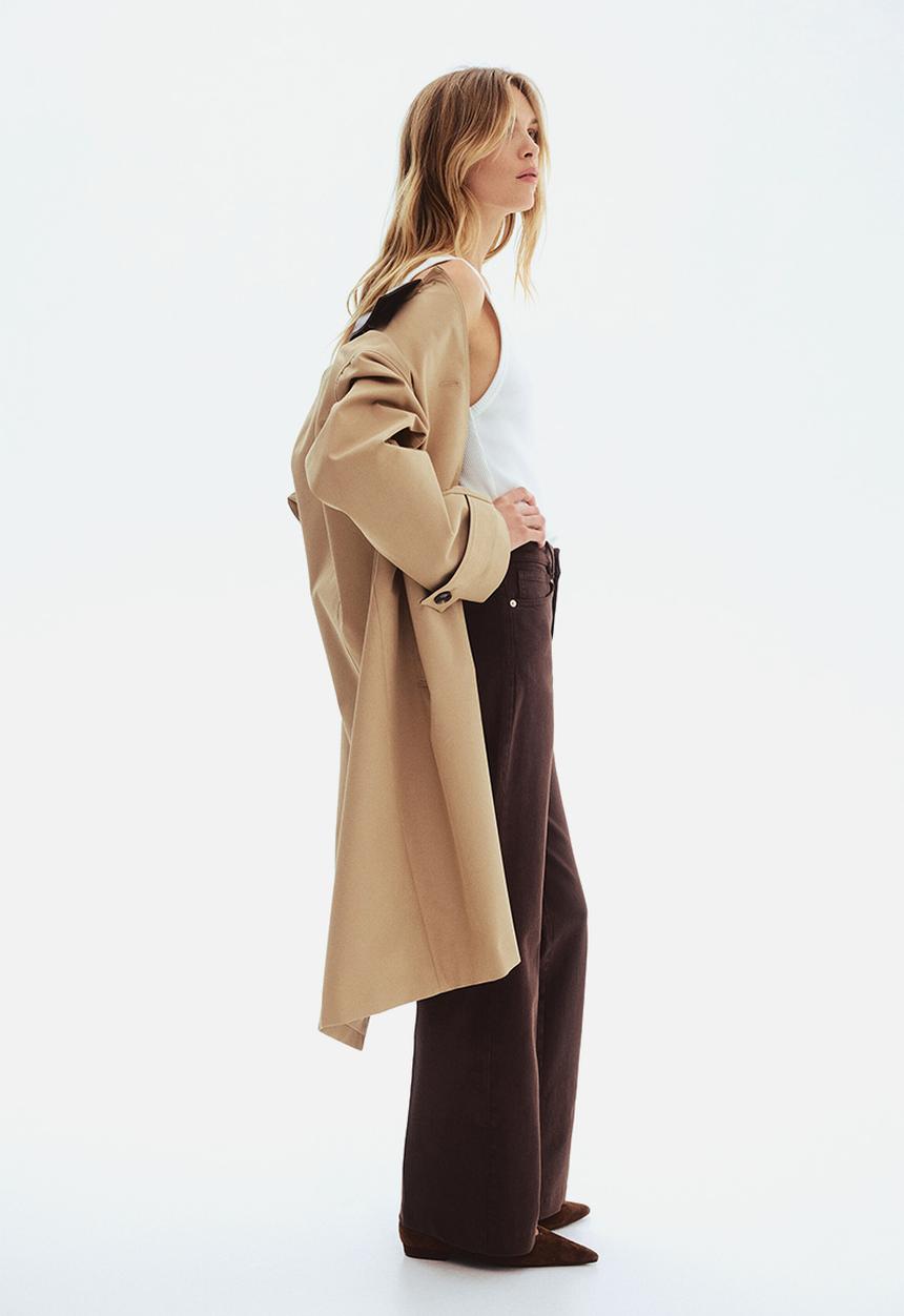 H&M - Bootcut twill trousers - dark brown