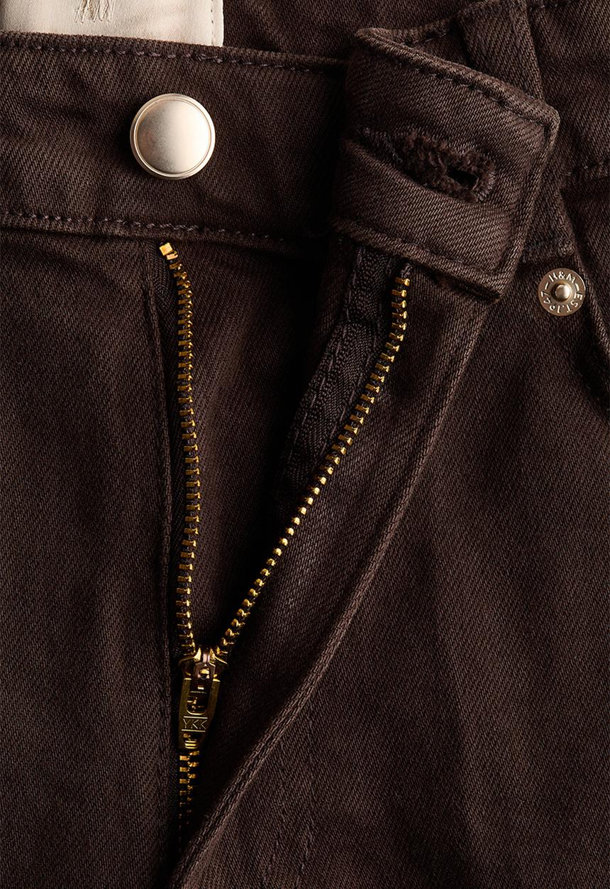 H&M - Bootcut twill trousers - dark brown