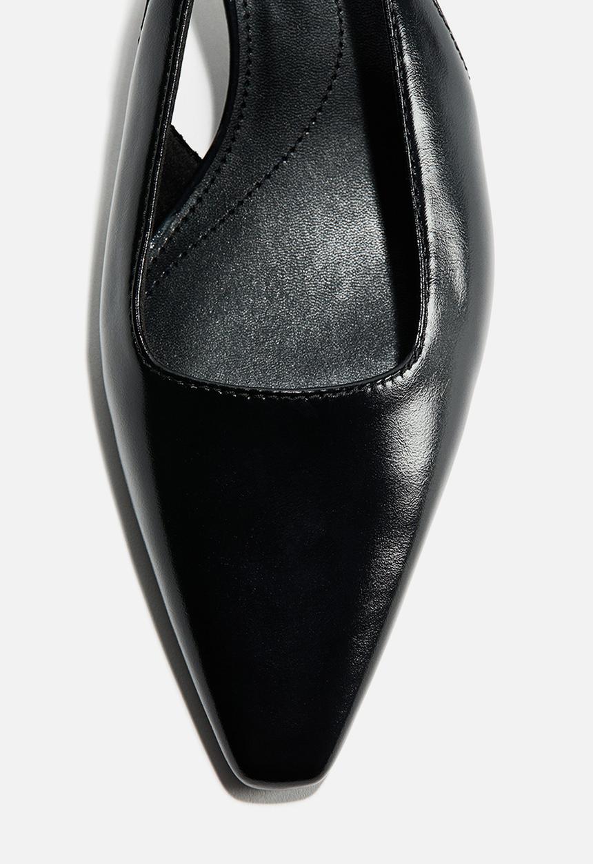 H&M - Kitten-heeled slingbacks - black