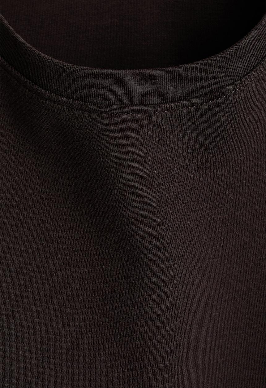 H&M - Oversized interlock top - dark brown