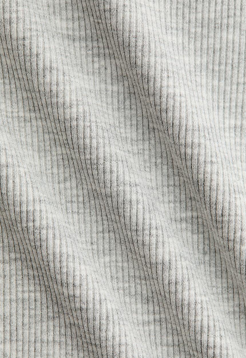 H&M - Lace-trimmed viscose T-shirt - light grey marl