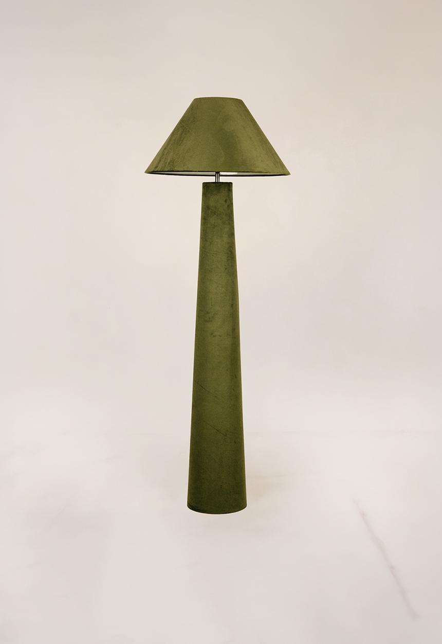 Noha - Fusion Floor Lamp - Oil Green Velvet
