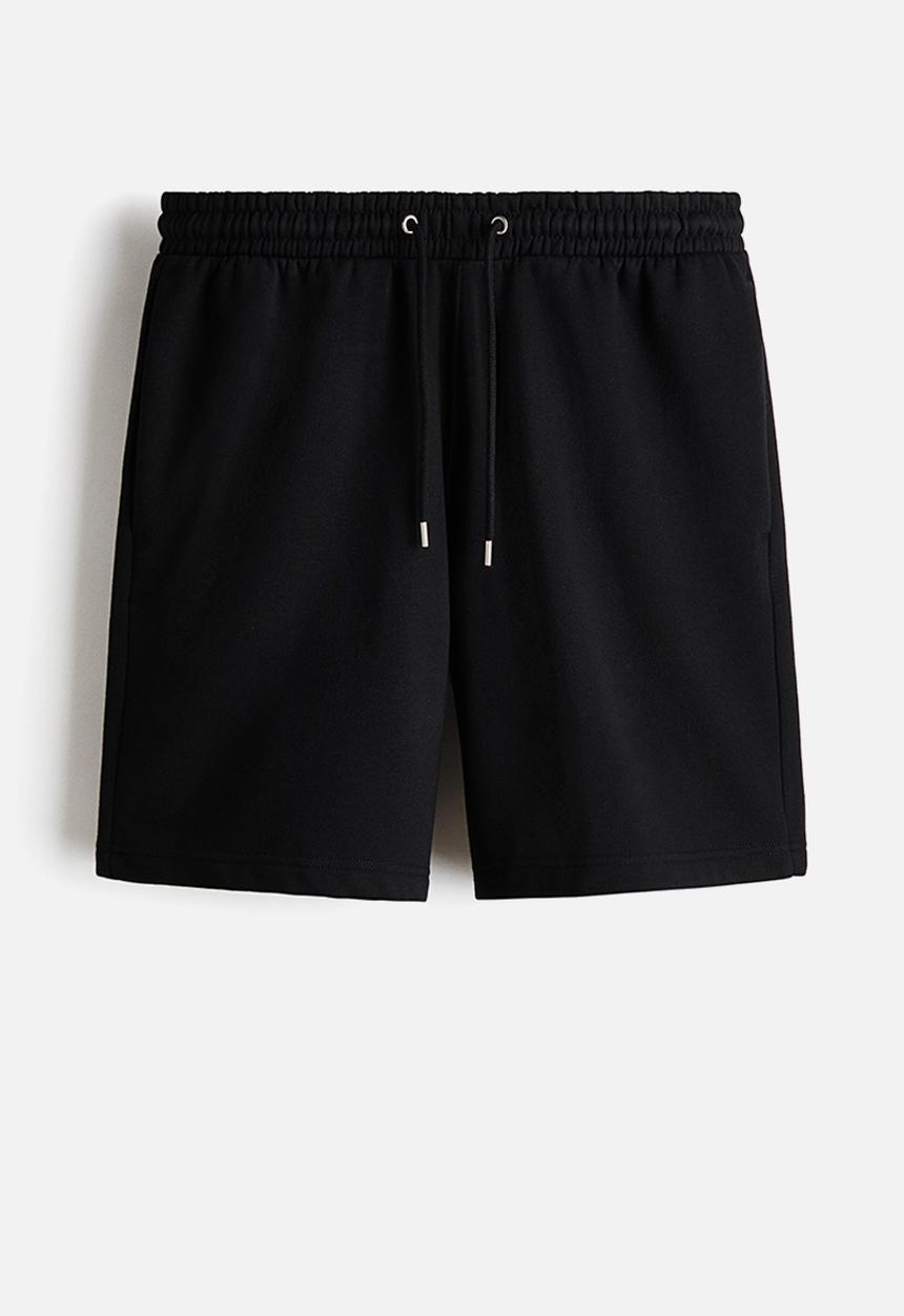 H&M - Regular fit sweatshorts - black