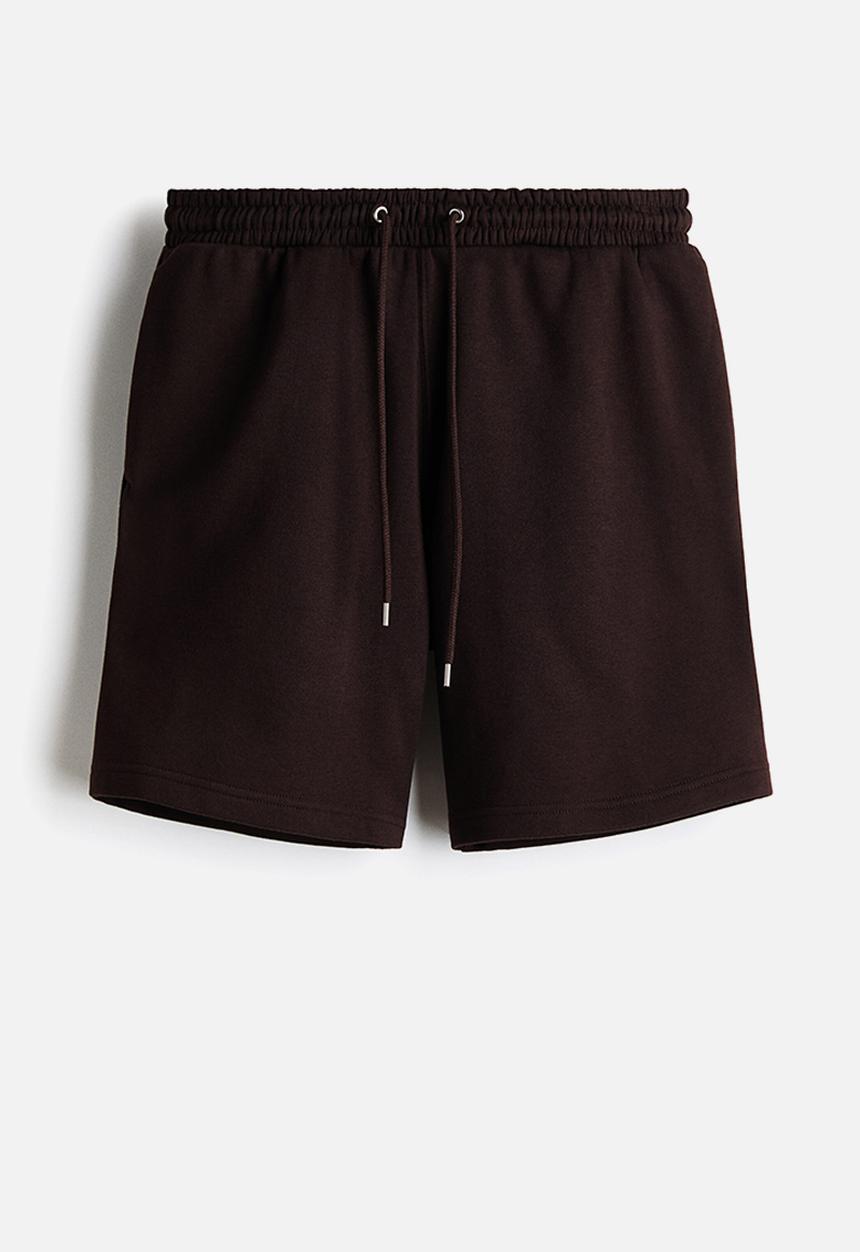 H&M - Regular fit sweatshorts - dark brown