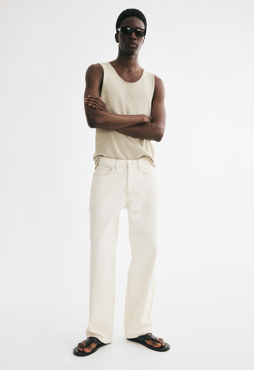 H&M - Relaxed jeans - white