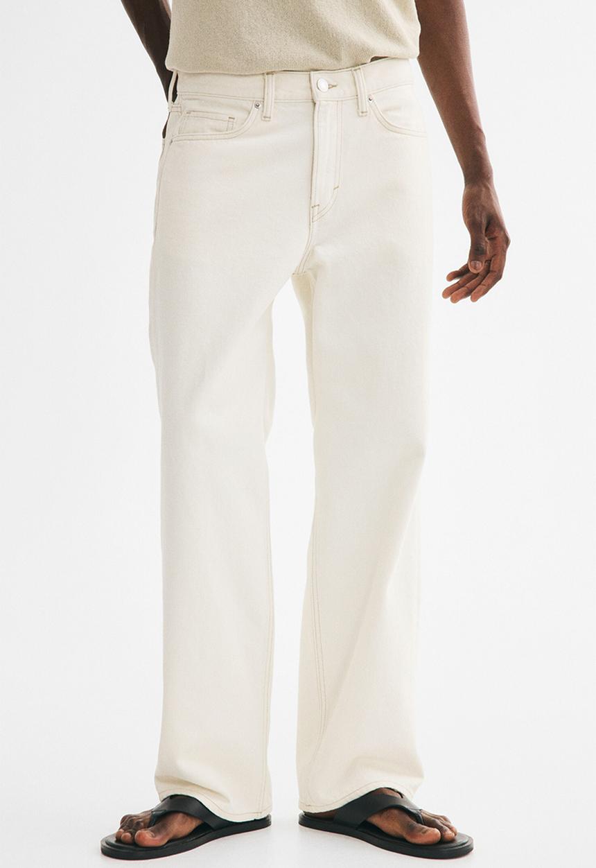 H&M - Relaxed jeans - white