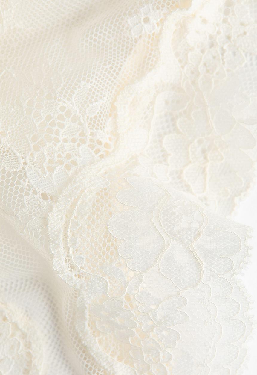H&M - 2-Pack lace thong briefs - ivory