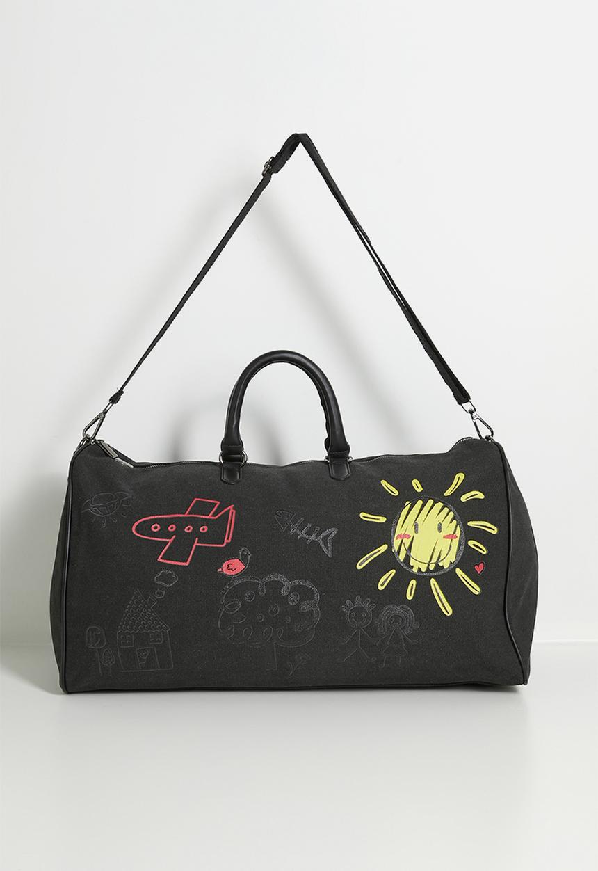 Pop Candy - Graphic duffle bag - black