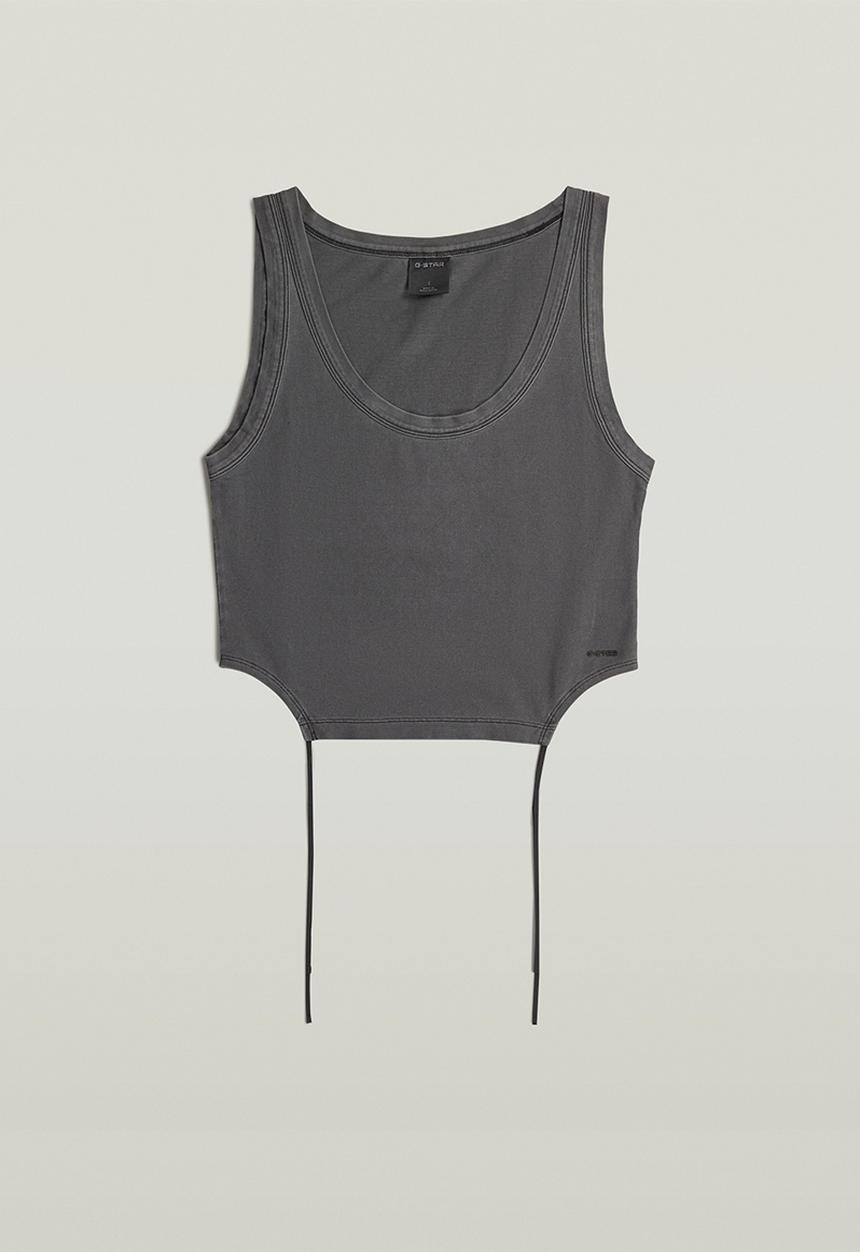 G-STAR - Adjustable washed slim tank t wmn - dk black gd