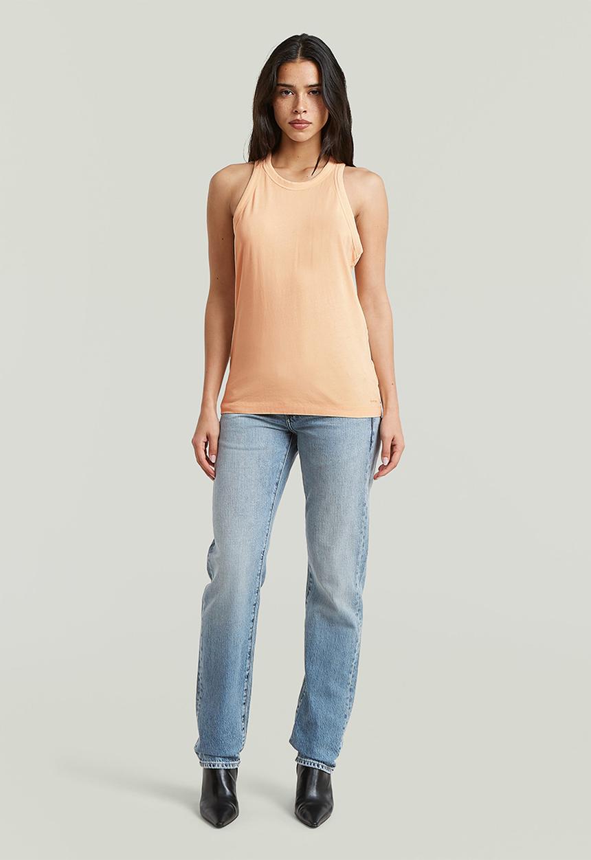 G-STAR - Washed tank r t wmn - mellow buff gd
