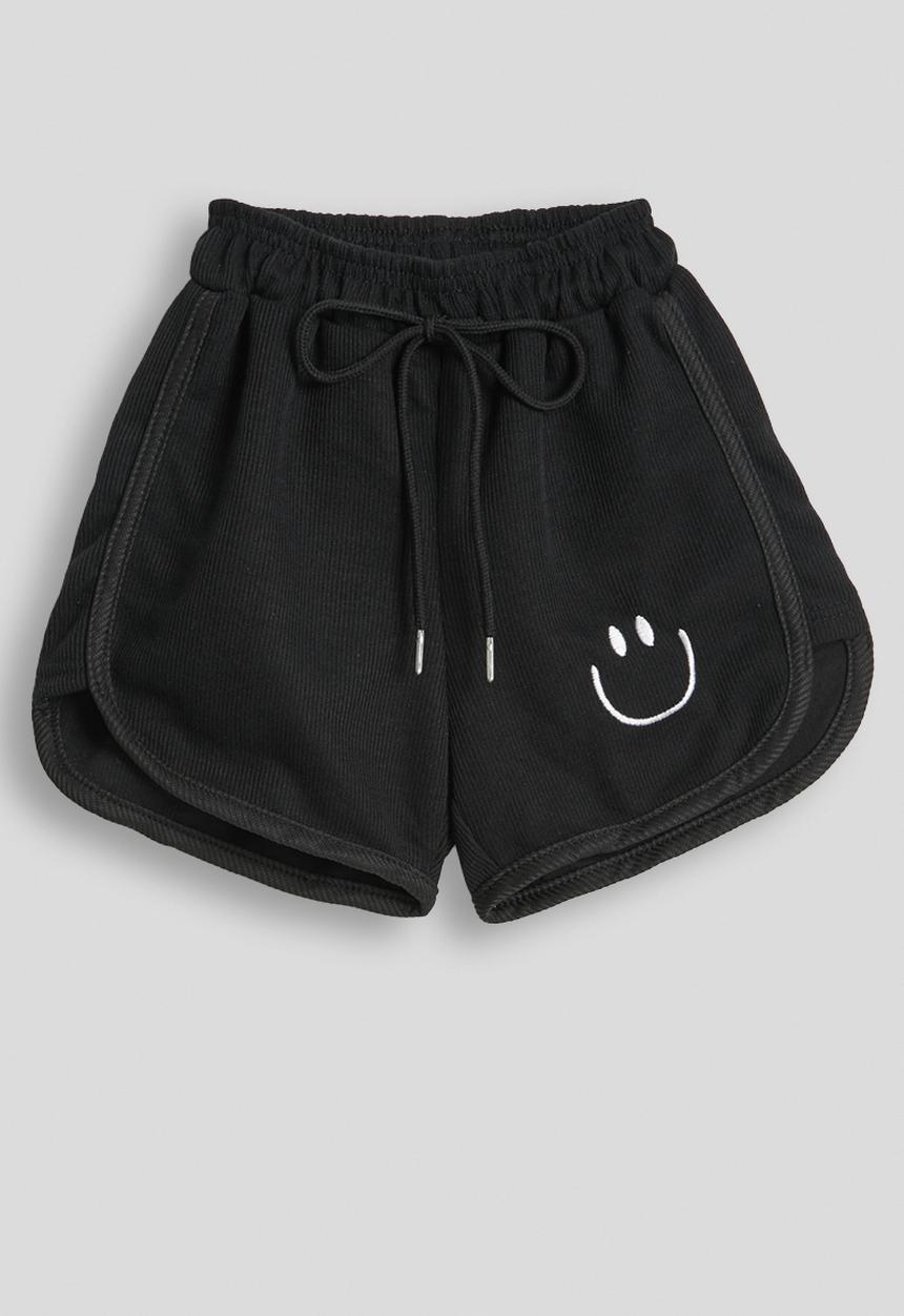 Pop Candy - Dolphin hem sweatshorts - black