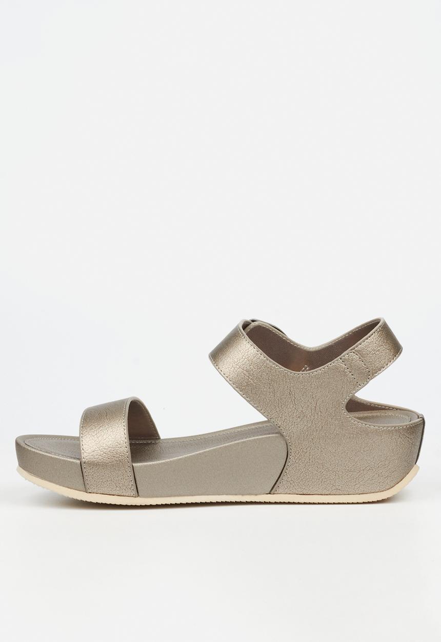 Butterfly Feet - Delia 16 ankle strap sandal - pewter