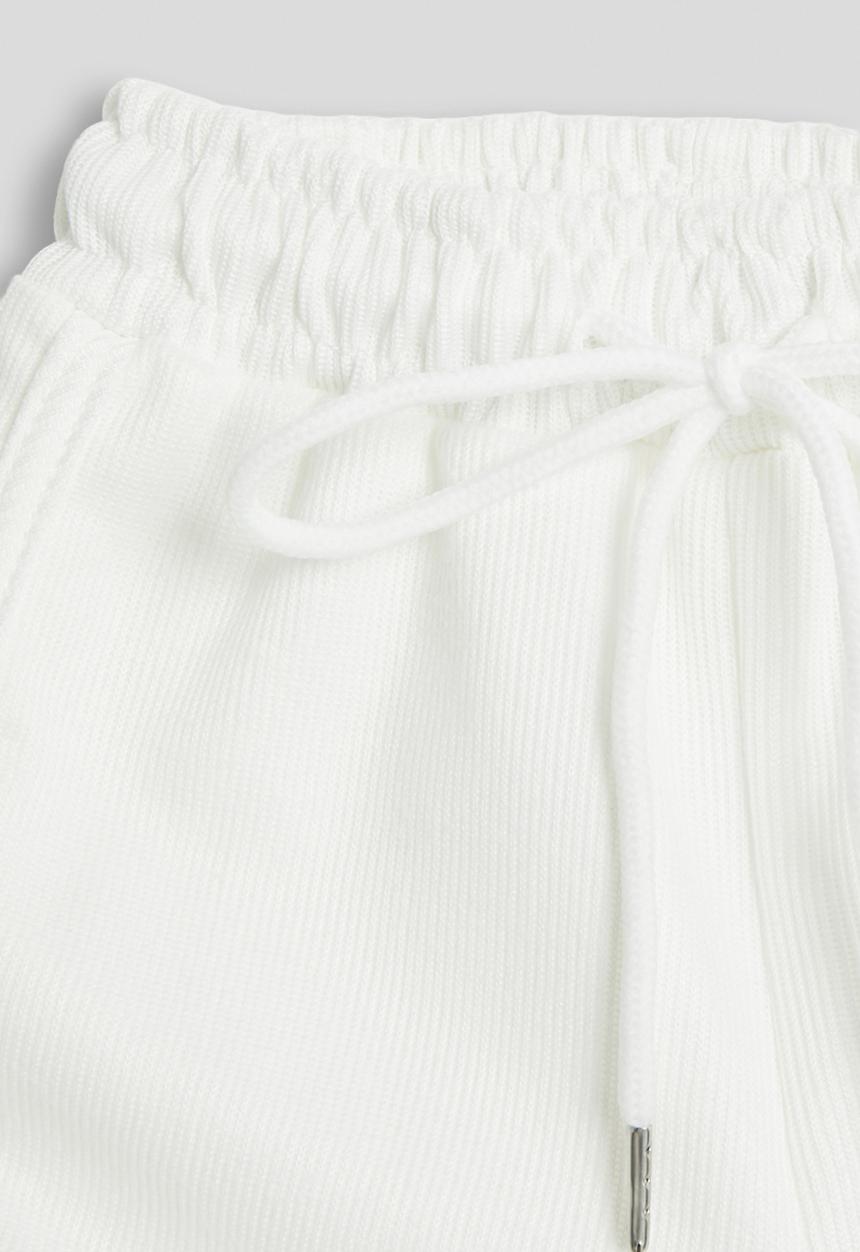 Pop Candy - Dolphin hem sweatshorts - white