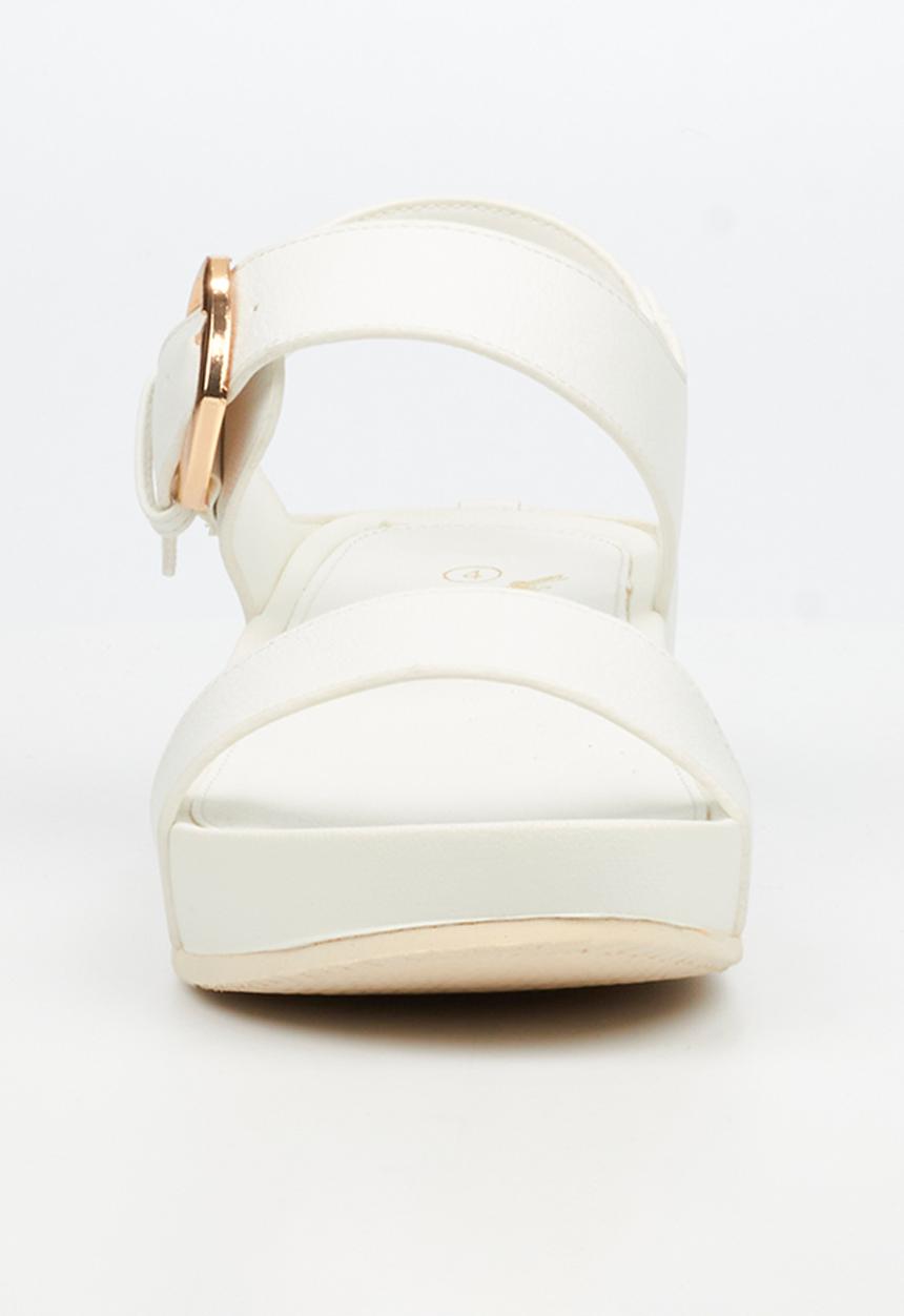 Butterfly Feet - Delia 16 ankle strap sandal - white