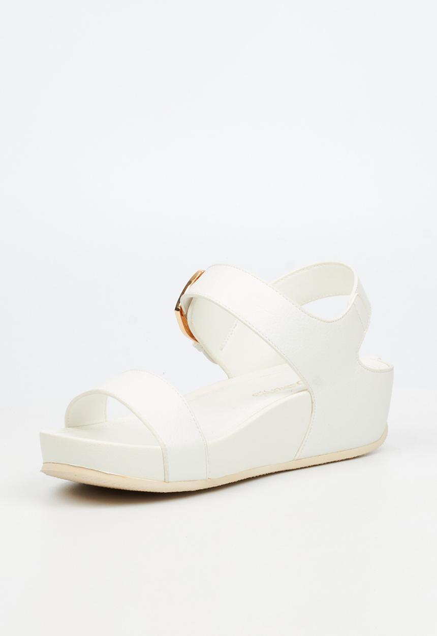 Butterfly Feet - Delia 16 ankle strap sandal - white