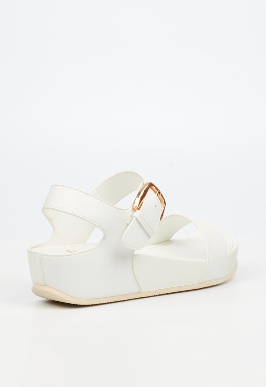 Butterfly Feet - Delia 16 ankle strap sandal - white