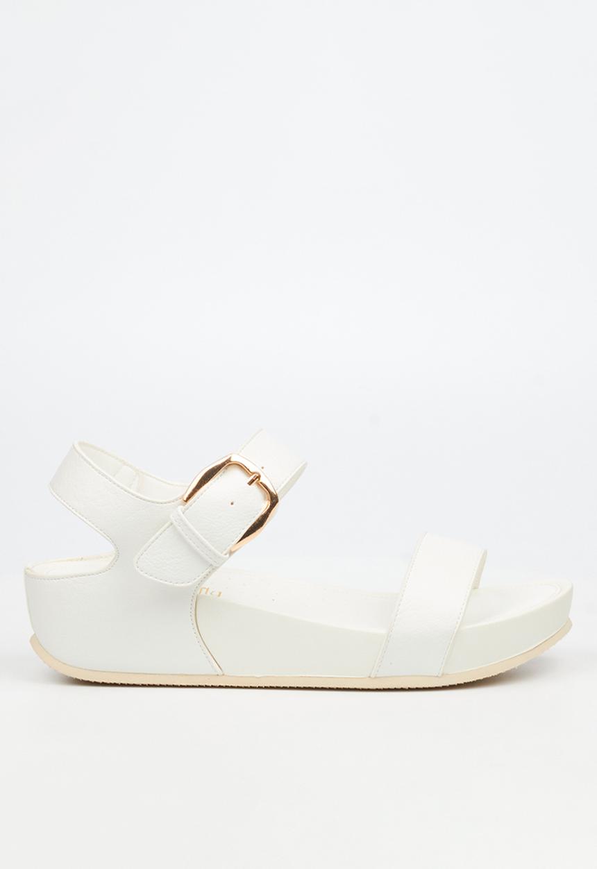 Butterfly Feet - Delia 16 ankle strap sandal - white