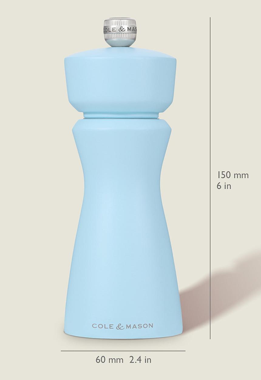 Cole & Mason - Cole & Mason Kenton Salt and Pepper Mill 15cm - Blue Salt