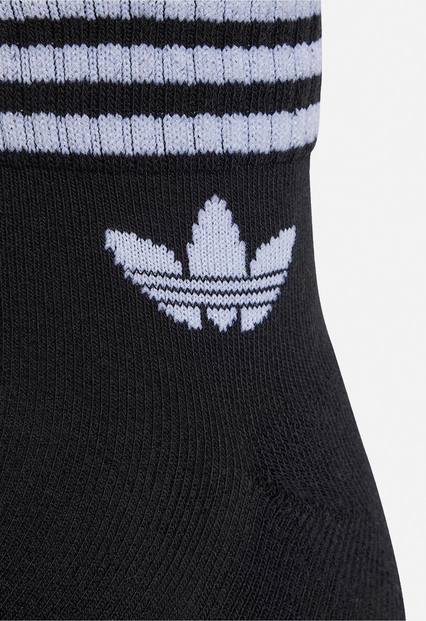 adidas Originals - Originals 3-Stripes Ankle Socks (3-Pack) - Black.