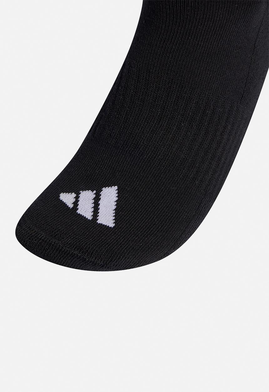 adidas Performance - 3-Stripes Cushioned Crew Socks 3 Pk - Black/white/white