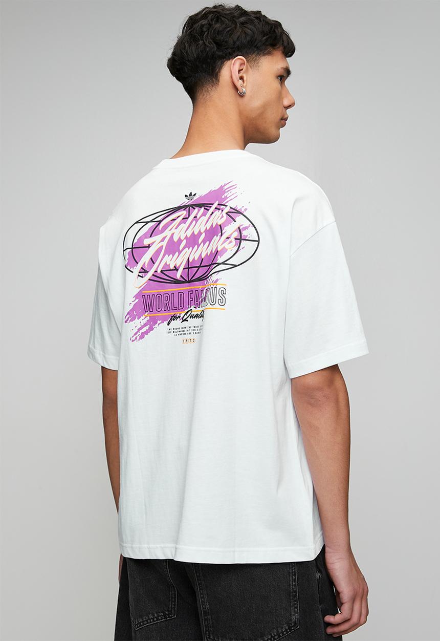 adidas Originals - Originals World  Tee - White/Purple