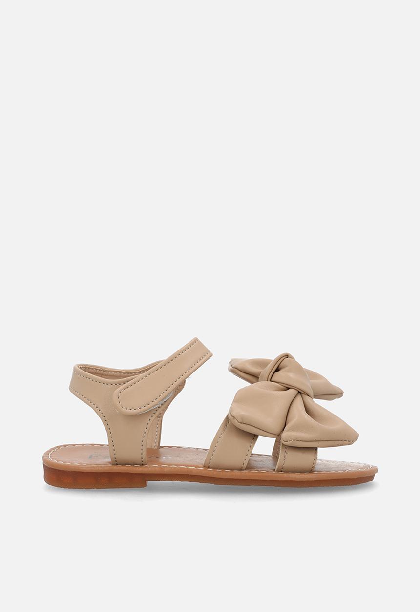 Pop Candy - Open toe bowknot sandal - beige
