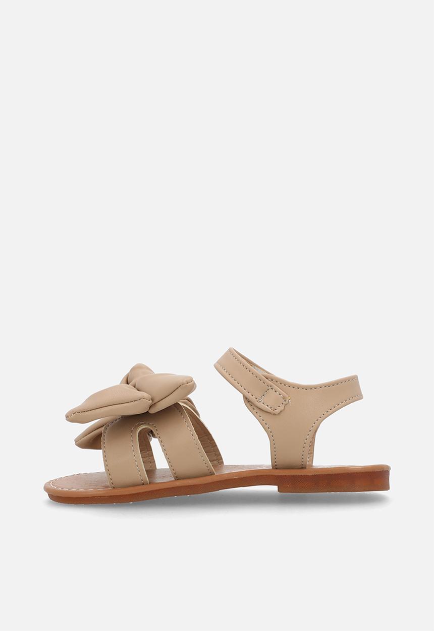 Pop Candy - Open toe bowknot sandal - beige