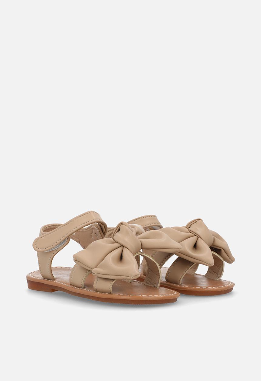Pop Candy - Open toe bowknot sandal - beige