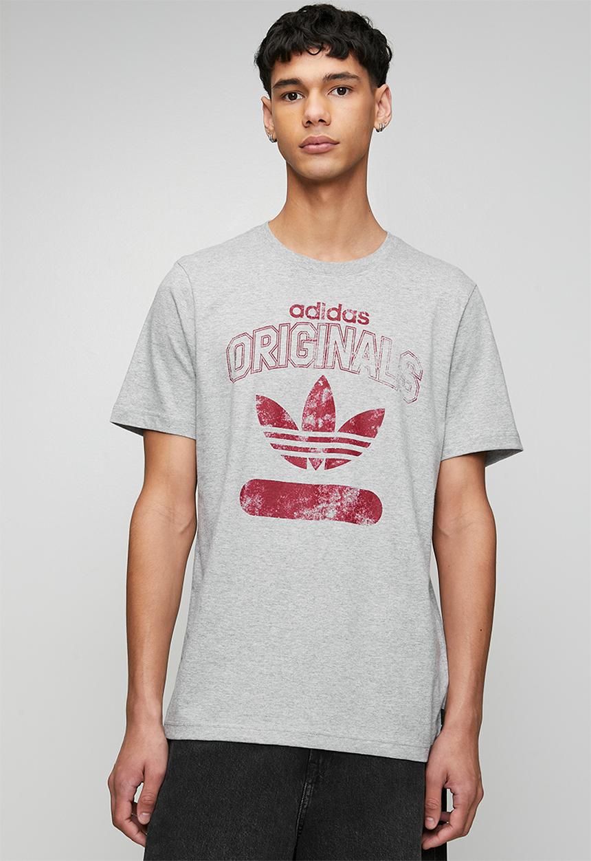 adidas Originals - Varsity 1972 Tee - Medium grey heather