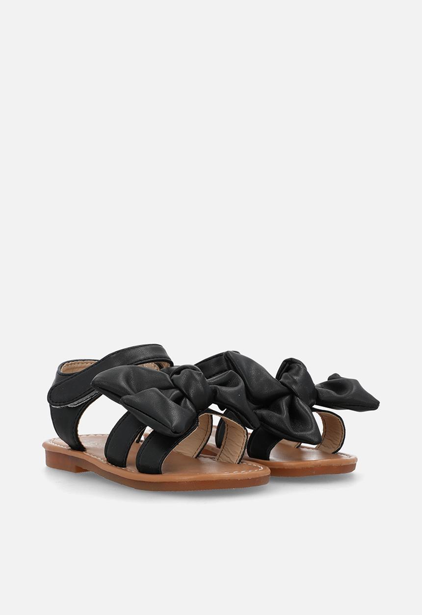 Pop Candy - Open toe bowknot sandal - black