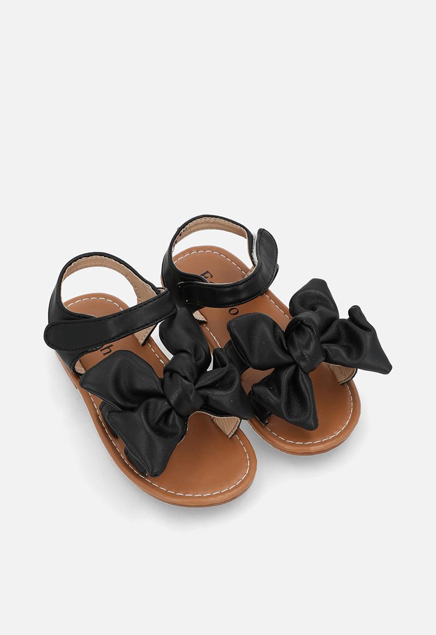 Pop Candy - Open toe bowknot sandal - black