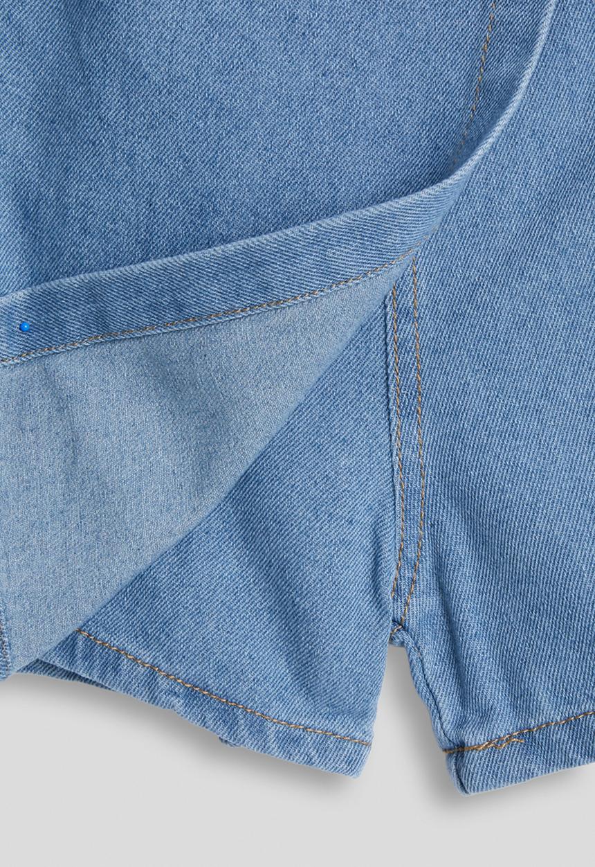 Pop Candy - Denim wrap skort - blue