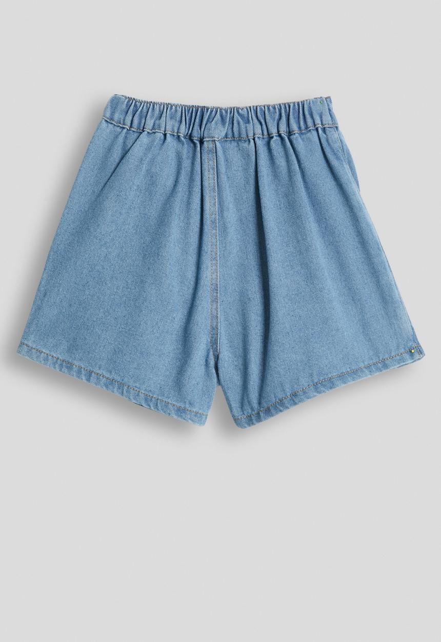 Pop Candy - Denim wrap skort - blue